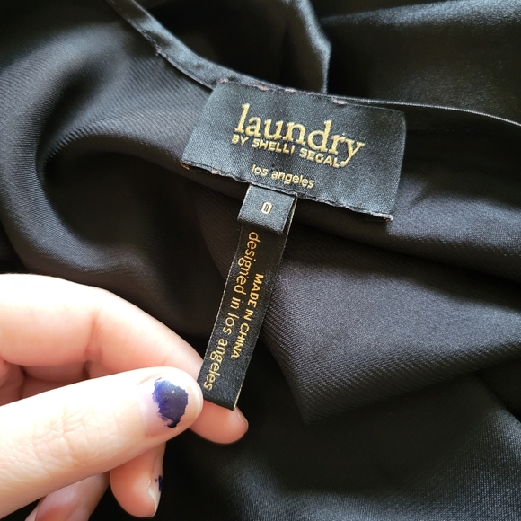 Laundry by Shelli Segal Black Slip dress Size 0 - Picture 2 of 2